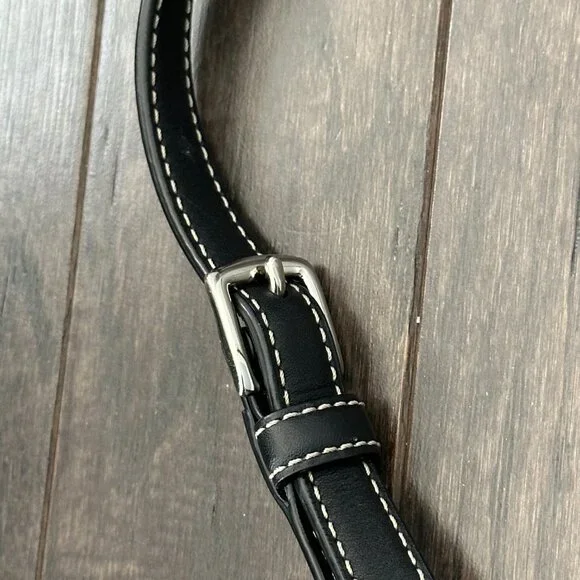 Coach Black & Gray Signature File Cross Body Bag Style #C1168-F17120 - Picture 6 of 16